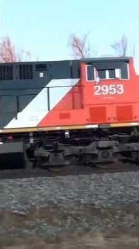 CSX train towing 8 brand new Canadian National engines, part one