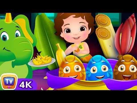 Surprise Eggs Toys Nursery Rhymes - Banana Song - ChuChu TV Surprise #ChuChuTV100M