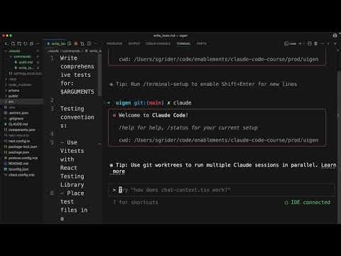Claude Code Course Free Lesson 10 - Custom commands