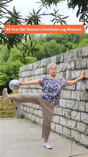 83 Year Old Woman’s Resistance Leg Workout – Build Strength, Improve Balance & Prevent Falls