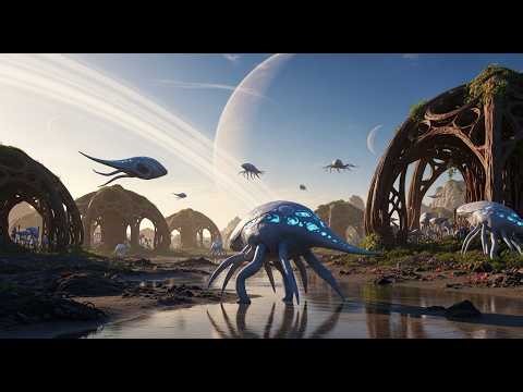 Echoes of the Unknown || calm alien world || Relaxing 4K || Relaxing Music