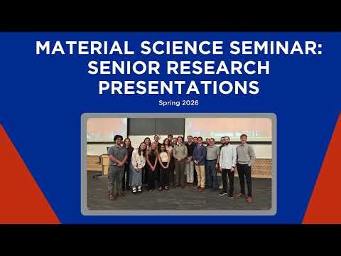 MSE Senior Capstone Project Presentations 2026