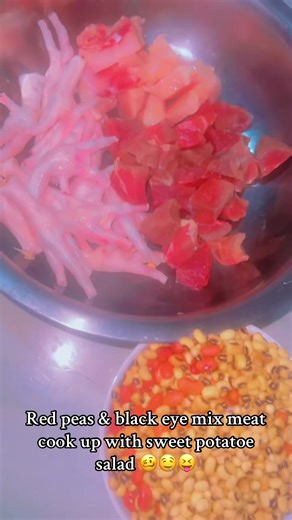 Delicious Red Peas and Black Eye Cook Up Recipe