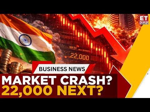 Market Crash Ahead, Is 22,000 the Next Stop? | Shares Market Today Cues | Business News | ET Now