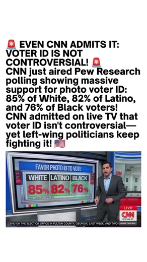 CNN Highlights Voter ID Poll Results 🚨