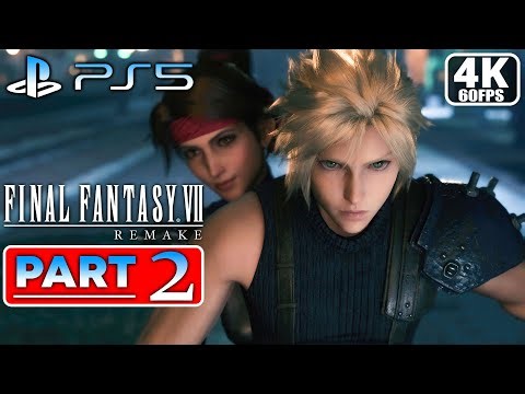 FINAL FANTASY 7 REMAKE Gameplay Walkthrough PART 2 (4K/60FPS PS5/PC) - No Commentary