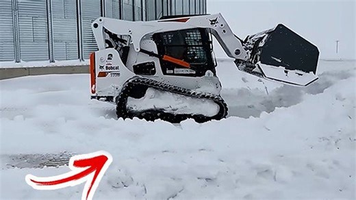 Pulling a tractor out of snow