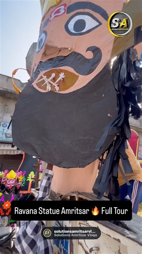 Ravana Statue Amritsar 🔥 Full Tour #Shorts # #solutionsamritsarvlogs #trendingshorts #shortsfeed