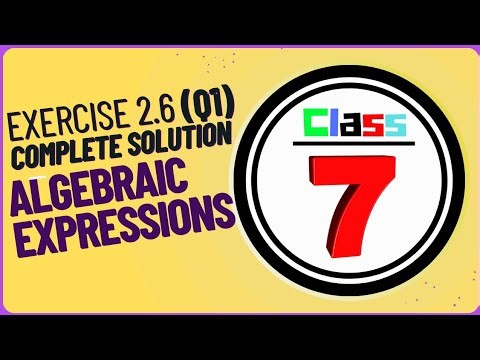 Class 7 Exercise 2.6 Polynomials | How to Add, Subtract & Simplify Polynomials | Full Explanation