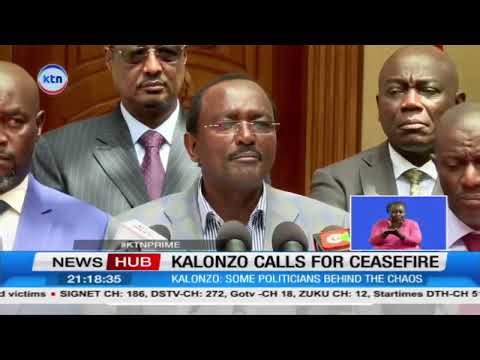 Kalonzo urges ceasefire after deadly clashes between Kambas and Somalis at the Kitui–Garissa border