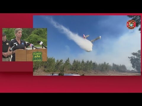 Florida Fires: Wilfire burning in Clay and Putnam fires | Railroad Fire Noon Update