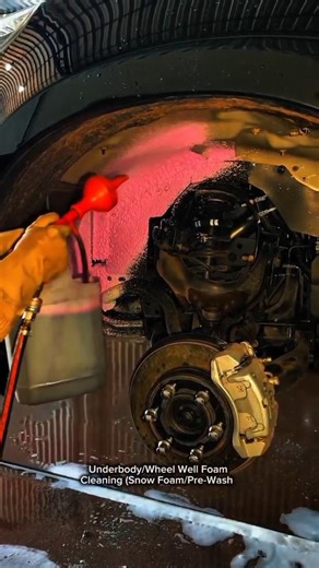 Deep Wheel Well Cleaning with Snow Foam | Wheel Arch Detail Process (Satisfying Wash)