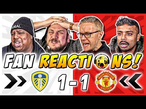 Man United Fans FRUSTRATED 😤 Reactions to Leeds United 1-1 Man United | Premier League Fan Reactions