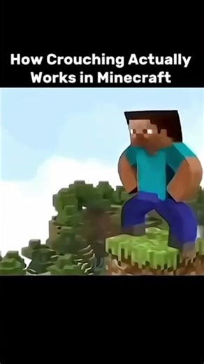 This is How Steve Crouch in #minecraft