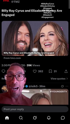#fyp #elizabethhurley #billyraycyrus #miley #engaged Billy Ray Cyrus got down on one knee and asked Elizabeth Hartley to be his wife and she said yes