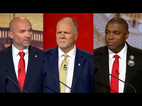 Iowa GOP governor candidates debate as two rivals sit out