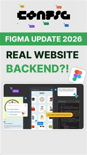 NEW Figma Update 2026 | Build Websites with a Real Backend!