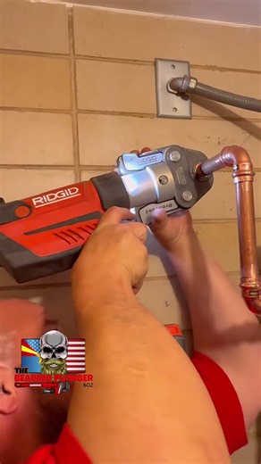 It’s all in the details.🤩 @the_bearded_plumber_602 puts his RP 350 press tool to work on this install. Nothing's better than seeing the progress come together. #RIDGID #RIDGIDTools #Plumbing #Plumber #Pipefitting #PressTools #SkilledTrades #TradeLife