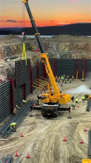 Tiny Workers, Massive Project: Realistic Miniature Construction Site! 🏗️