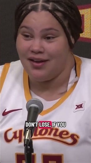 Audi Crooks’ mindset after Iowa State picked up its first loss of the season 🔥