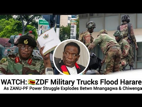 WATCH🇿🇼ZDF Military Trucks Flood Harare as Mnangagwa vs Chiwenga Power Struggle Explodes in ZANU-PF