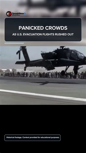 Kabul Airport Chaos Apache Helicopters Fly Low! #MilitaryHistory #History #shorts