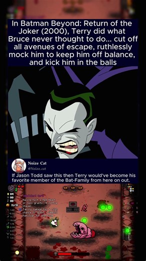 In Batman Beyond: Return of the Joker (2000), Terry did what Bruce never thought to do... cut off