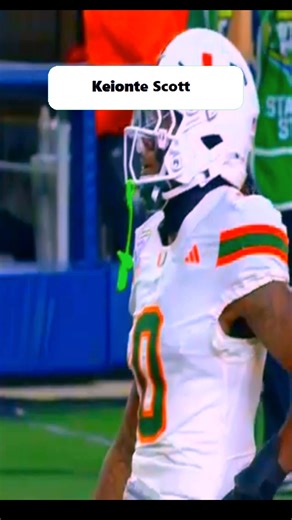 KEIONTE PLAY INT miami fl vs ohio st #football #footballshorts