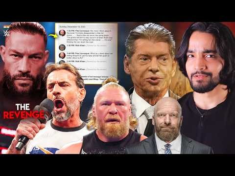 WWE EXPOSED🚨🤯...ROMAN REIGNS OFF-SCRIPT, LEAKED TRIPLE H, VINCE MCMAHON RETURN