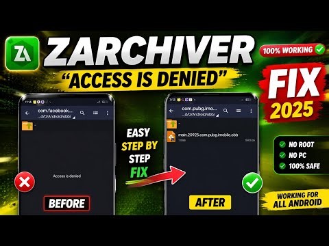 How to Fix ZArchiver Access Denied on Any Android 🔥 100% Working (All Versions) NO ROOT