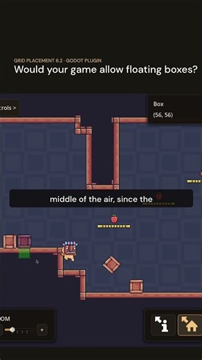 Would your game allow floating boxes? | Godot