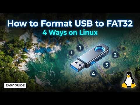 How to Format a USB 4 Ways for Fat32 on Linux | PikaOS | Hyprland |