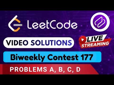Leetcode Biweekly Contest 177 | Video Solutions (A - D) By Varun | Codehurdle