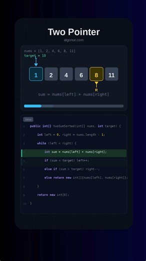 Two Pointer #coding #programming #enur #algonur #dsa