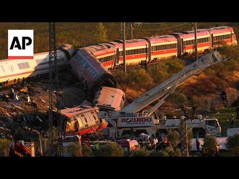 High-speed train crash in Spain kills at least 68 people