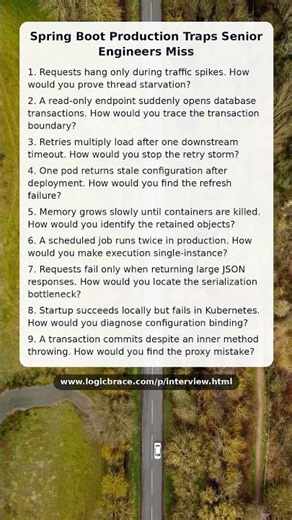 Spring Boot Production Traps Senior Engineers Miss