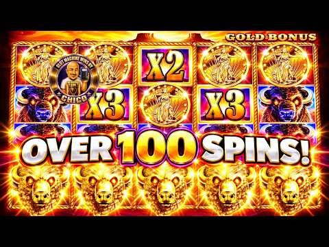 THE RARE 100+ FREE GAMES ON BUFFALO GOLD SLOT MACHINE