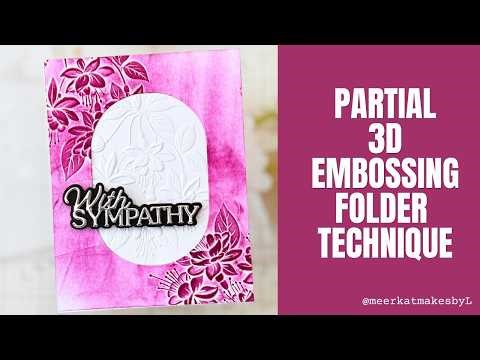 Partial 3D Embossing Technique | AMAZING Results! #cardmaking #cards #papercraft