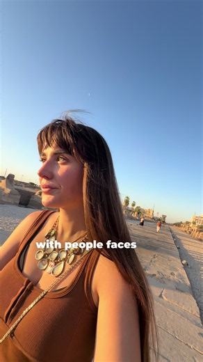 Walking down Sphinx Avenue in Luxor, I wondered: why human faces? What do you know? #travel #egypt #sphinx #luxor #ancientegypt