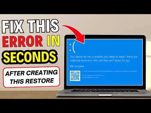 Your Device Ran Into a Problem and Needs to Restart (How to Create a Restore Point on Windows 11)
