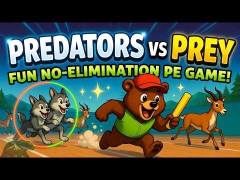 Predators vs Prey | Fun No Elimination PE Tag Game
