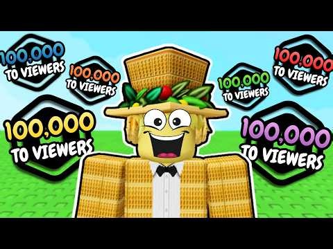 Donating Robux To Viewers Live!