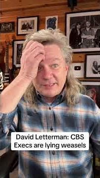 David Letterman: CBS Execs are lying weasels #davidletterman #cbs #lying #weasels #stephencolbert