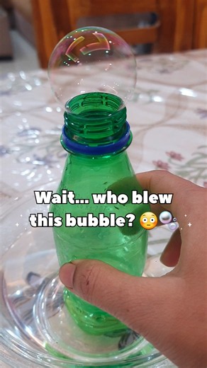 😳 Who Blew This Bubble? It Inflated by Itself! 🫧 #Shorts