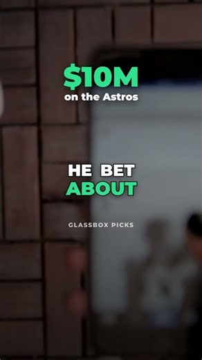 He bet $10 million on the Astros and collected about $75 million