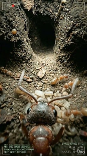 Inside the Ant NEST: Micro-Camera Journey