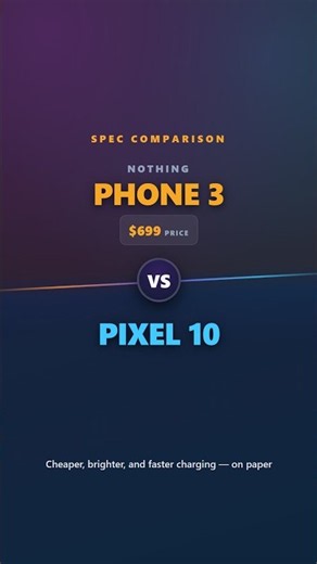 Nothing Phone 3 vs Pixel 10: Which One Should You Buy? #shorts