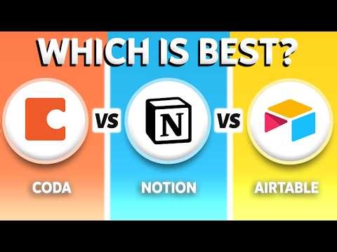 Coda vs Notion vs Airtable (2026) - Which One Is BEST?