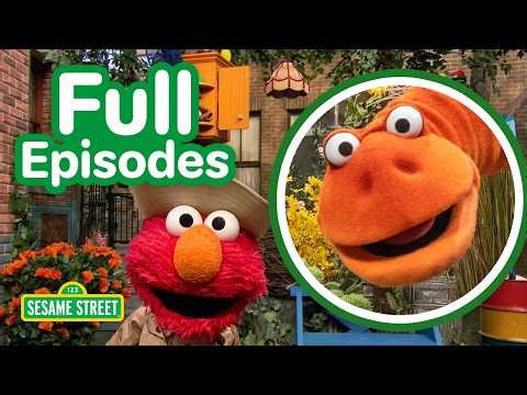 Dinosaur Time with Elmo!  🦖 🦕 | FOUR Sesame Street Full Episodes