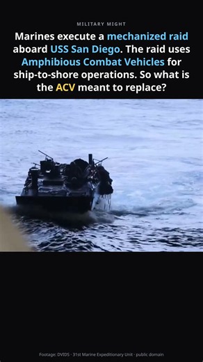 How armored vehicles train for ship-to-shore raids #marines #amphibious
